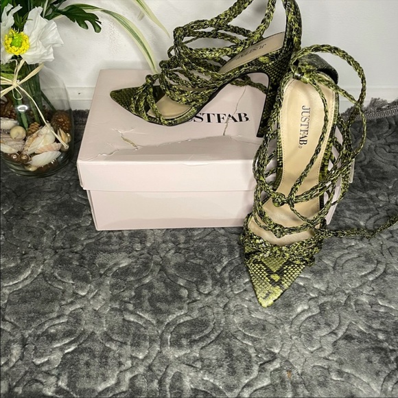 Just fab lace up heels sandals - Picture 4 of 7